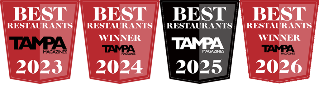 Voted Best Italian Restaurant in Tampa 4 years in a row!